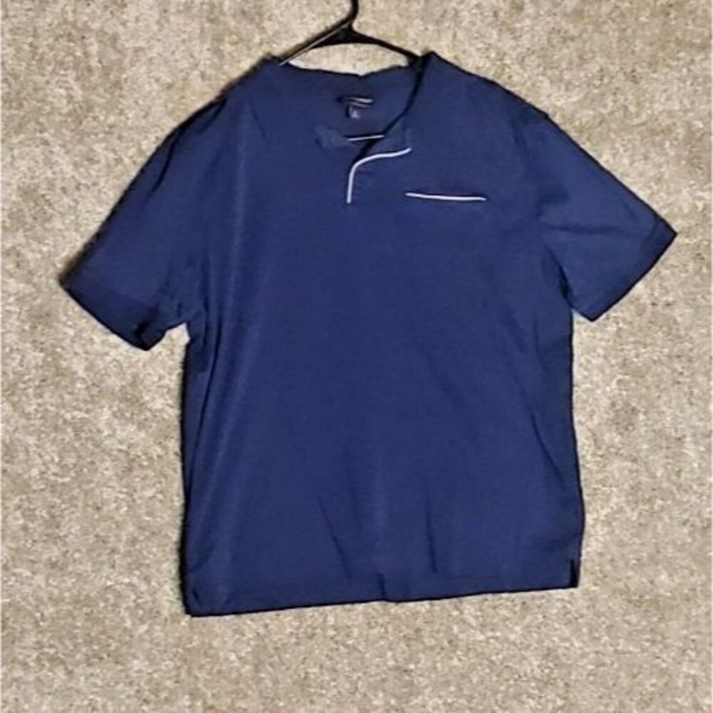 Banana Republic Men's Luxe Touch Performance Polo Shirt Navy Size Large